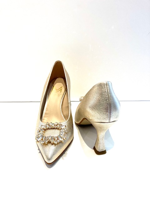 Marian Champagne Buckle Court Shoes (MORE SIZES DUE SOON….)