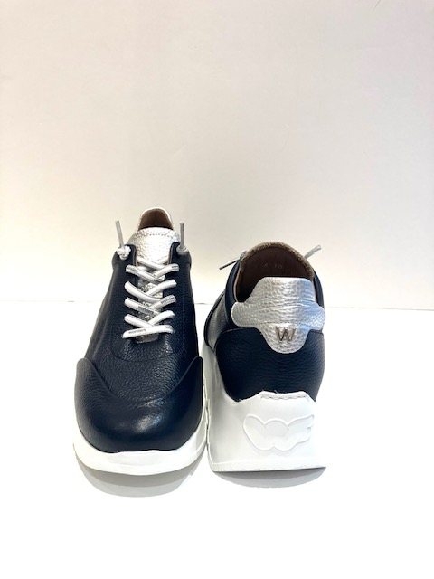 Wonders Navy Leather Trainers (MORE SIZES DUE SOON)