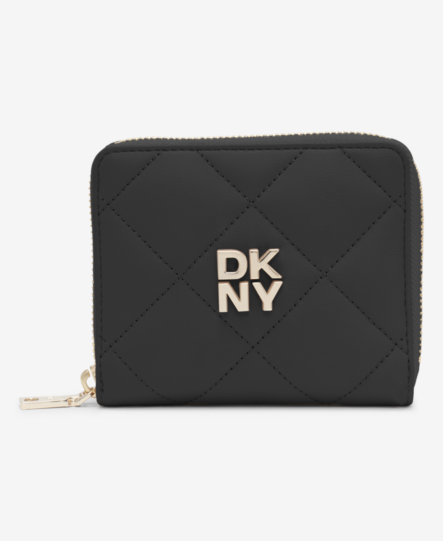 NWT NOS New DKNY Faux Leather SIGNATURE LOGO Black Crossbody Bag Purse w/  Charms • Tribunali Italiani