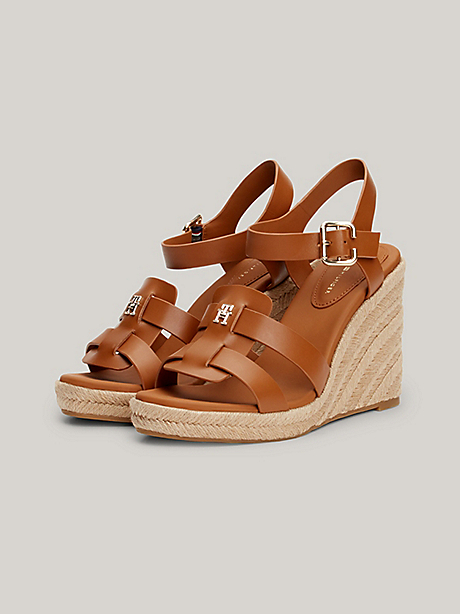 Tommy Hilfiger High Wedge Sandals in Tan
